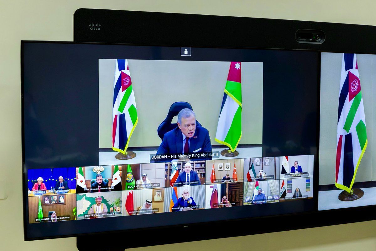 الملك محذرًا: إسرائيل تسعى لإذكاء نيران الصراع ومواصلة اعتداءاتها على غزة والضفة